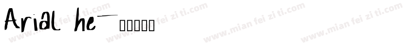 Arial he字体转换